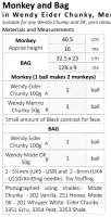 Knitting Pattern - Wendy 5970 - Eider Chunky - Monkey & Bag